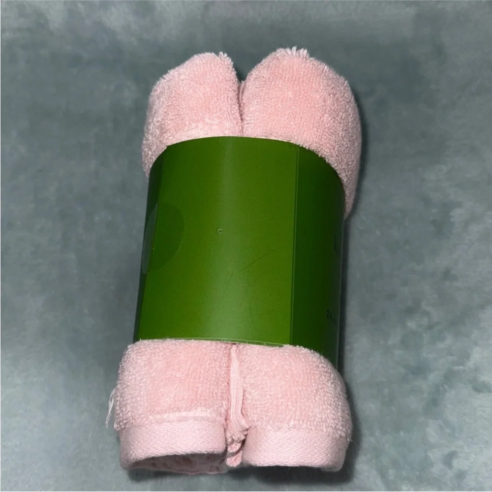 kate spade Soft Pink Cotton Hand Towels - Set of 2